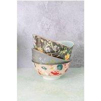 Kitchencraft 4 Piece Floral Bowl Set