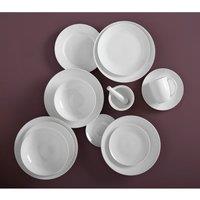 Maxwell & Williams 16 Piece White Diamond Porcelain Dinner Set