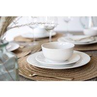 Mikasa Alexis 12 Piece White Porcelain Dinner Set