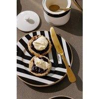 Mikasa Luxe Deco Stripe Set of 4 Side Plates