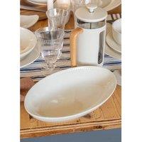 Mikasa Cranbourne White Ceramic Serving Bowl