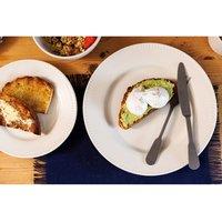 Mikasa Cranbourne Set of 4 White Stoneware Side Plates