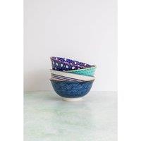 Kitchencraft Set of 4 Blue Ceramic Serving Bowls