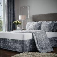 Catherine Lansfield Crushed Velvet Divan Base Bed Wrap