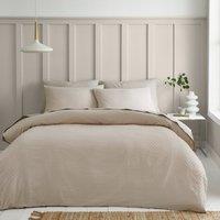Valley Clipped Jacquard Duvet Cover & Pillowcase Set