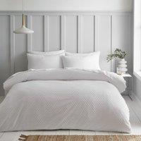 Valley Clipped Jacquard Duvet Cover & Pillowcase Set