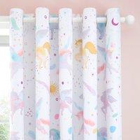 Celestial Unicorn Blackout Eyelet Curtains