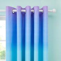 Bright Rainbow Ombre Blackout Eyelet Curtains