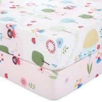 Pack of 2 Toadsool Fairies Polycotton Fitted Sheets