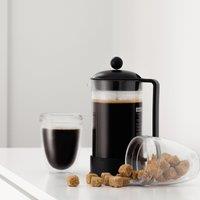 Bodum Brazil 8 Cup Black French Press Coffee Maker, 1L