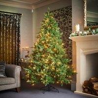 6ft Pre-lit 200 LED Oxford Pine Christmas Tree