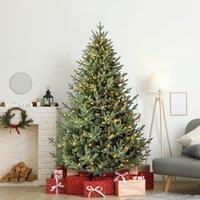 7ft Pre-lit 400 Dimmable LED Calgary Spruce Christmas Tree