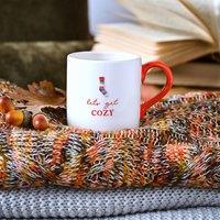 Country Living Ceramic Lets Get Cosy Mug