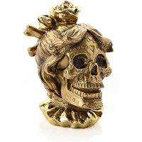 Gold Skull Resin Ornament