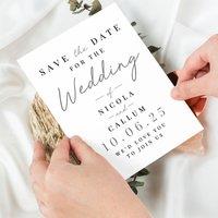 Pack of 36 Personalised Save the Date Cards