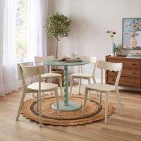 Fifi 4 Seater Round Dining Table, Pine Wood