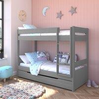 Stompa Uno Bunk Bed With Trundle Drawer, Pine