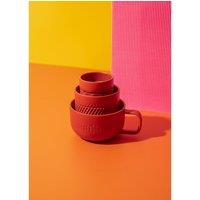 La Cafetiere 3 Piece Red Porcelain Mug Set