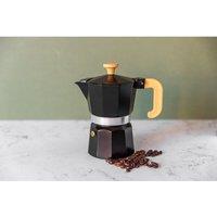 La Cafetiere Venice Alum 3 Cup Black Espresso Cafetiere