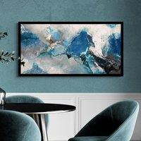 Hurricane Blue Framed Print