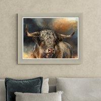 Kyloe Bull Framed Print