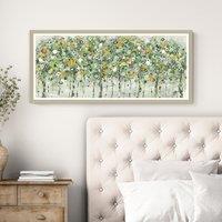Beyond The Verdant Trees Framed Print