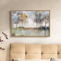 A Walk in the Meadow Framed Canvas