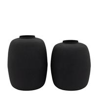 Set of 2 Damita Metal Vases