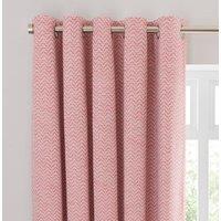 Frankie Herringbone Blackout Eyelet Curtains