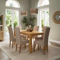 Harlington 8-10 Seater Extendable Dining Table, Oak