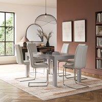 Harlington 8-10 Seater Extendable Dining Table, Gloss
