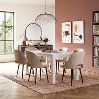 Harlington 8-10 Seater Extendable Dining Table, Gloss