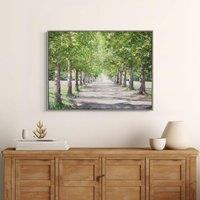 Avenue of Trees Framed Canvas