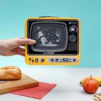 Space Yellow TV Metal Lunch Box