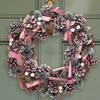 Artificial Pastel Wooden Wreath