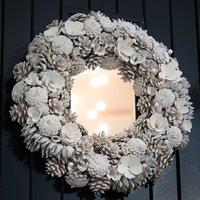 Artificial Fresh Snow Wreath