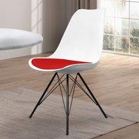 Fusion Living Soho White Plastic Dining Chair