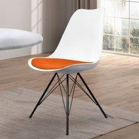 Fusion Living Soho White Plastic Dining Chair