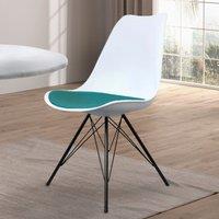 Fusion Living Soho White Plastic Dining Chair