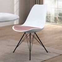 Fusion Living Soho White Plastic Dining Chair