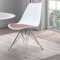 Fusion Living Soho White Plastic Dining Chair