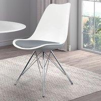 Fusion Living Soho White Plastic Dining Chair