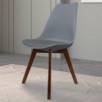Fusion Living Soho Plastic Dining Chair with Squared Legs