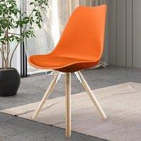 Fusion Living Soho Plastic Dining Chair with Pyramid Legs