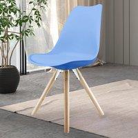 Fusion Living Soho Plastic Dining Chair with Pyramid Legs