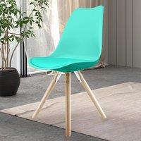 Fusion Living Soho Plastic Dining Chair with Pyramid Legs