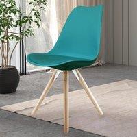 Fusion Living Soho Plastic Dining Chair with Pyramid Legs