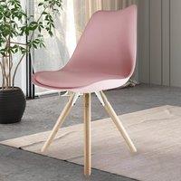 Fusion Living Soho Plastic Dining Chair with Pyramid Legs