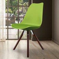 Fusion Living Soho Plastic Dining Chair with Pyramid Legs