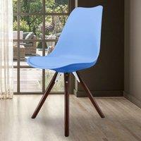 Fusion Living Soho Plastic Dining Chair with Pyramid Legs